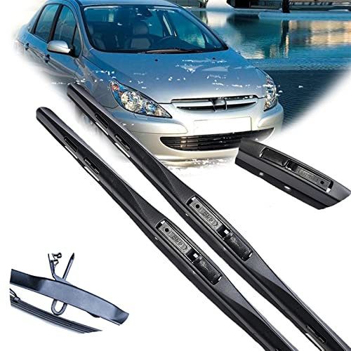 Auto Wischerblätter Frontscheibenwischer Autozubehör Für Peugeot 307 307SW 307CC Fließheck Limousine 2000 2001 2002 2003 2004 Windschutzscheibe (Color : B)