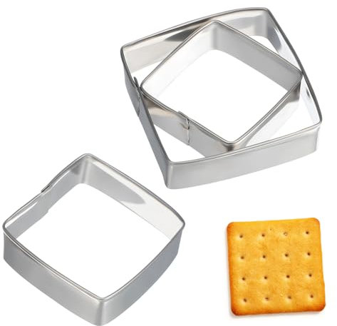 6 Stück Keksausstecher aus Edelstahl für Backen