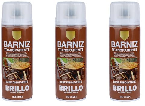 Etrexonline Pintura Spray Multicolor Profesional | 400ml | Adecuado para Metal, Madera & Plástico | Barniz Brillo | Secado Rápido | Paquete de 3