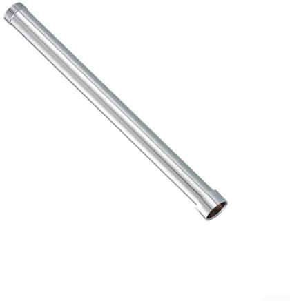 Braccio di estensione per soffione doccia, asta di prolunga rotonda in acciaio inossidabile, staffa per doccia da 30 cm, tubo di prolunga per braccio doccia dritto (argento)