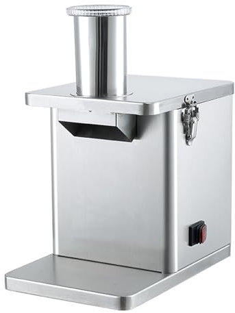 Tagliaverdure Elettrico, Tritatutto per Verdure Commerciale da 200 W, Taglia Patate Automatico per Cipolle, con 5 Dimensioni di Lame, per Patate Carote Cubi Ristorante