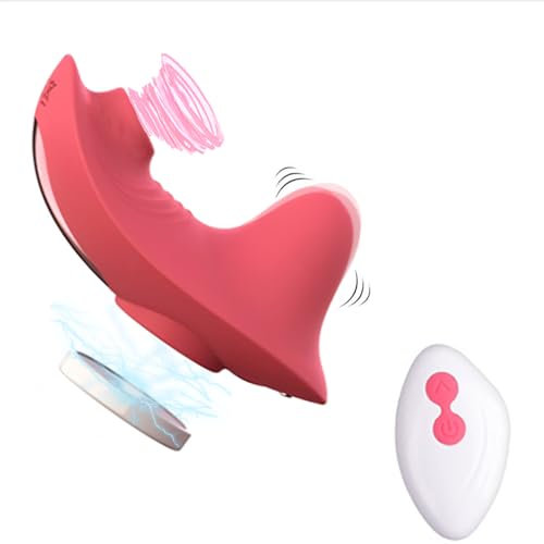 Guspiun 2 in 1 Butterflies Vibrator Tragbarer G-Punkt Klitoris Stimulator mit 10 Vibrationsmodi und 5 Stärken Höschen Vibrator für Frauen Paar Masturbation Massage Fernbedienung Sexspielzeug