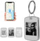 lomonmen Personalised Keyring,Key Rings with Finder Tag,Custom Electronic Photo Text with E-ink Screen for Key,Pet,Luggage,Kid,Older Gift