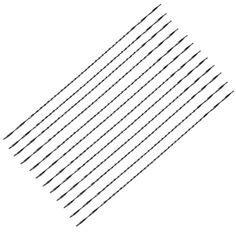 WATIIFUFU Hojas De Corte De Calar Dientes Espiral 12 Piezas De Acero Para Corte Preciso y Diy, Accesorios De Corte Para Madera y Materiales Gruesos, Uso Manual y Profesional