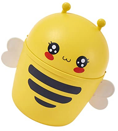 VILLFUL Mülleimer Mit Deckel Aus Strapazierfähigem Klapp-mülleimer Desktop Mini Cartoon-altpapierbehälter Für Küche Und Wohnzimmer