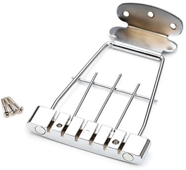 6 Saiten E-Gitarre Trapez Saitenhalter Brücke Kurz Gitarre Steg Saitenhalter Ersatzteile Einfach zu installieren