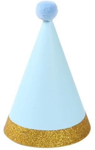 Wambere 10 Stück Geburtstagshut Geburtstagsparty Hut Party Hüte zum Geburtstag Partyhüte Party Kegel Hüte Geburtstag Kegel Hüte Party Supplies Hütchen Geburtstagshut für Festival Dekoration,Blau B