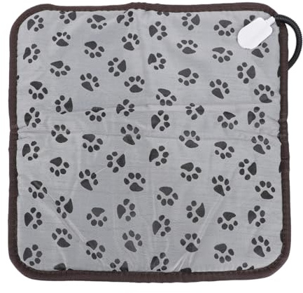 Haustier-Heizdecke, 45 X 45 cm, 20 W, Wasserdicht, Reißfest, Elektrisches Heizkissen für Hunde und Katzen, 3 Temperaturen, Doppelseitiges PU-Gewebe, für Katzen und Hunde, für den