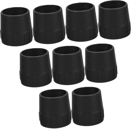 Generisch 9St Standfußkappe doppel gitarrenständer Notenständer Bassgitarre fußhocker für gitarre Gitarrenaufhänger Gitarrenkoffer Gitarrenversorgung Gitarrenzubehör Gummi Black