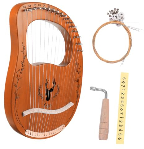 AKOOSY 1satz Saiten Lyra Harfe Aus Holz Tragbare Harfen Für Anfänger Musikinstrument Für Für Und Besondere Anlässe