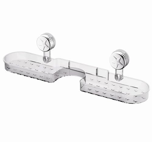 Portaoggetti da bagno con ventosa resistente per bagno, per bagno, accessori da bagno