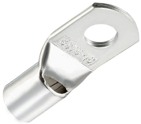 TOP-VIGOR 10Pcs 2/0 AWG Copper Wire Lug SC70-10, Crimp Ring Terminals Cable Lugs Bolt Hole, Battery Cable Ends Eyelets Connectors for Car Boat Auto Electrical Use