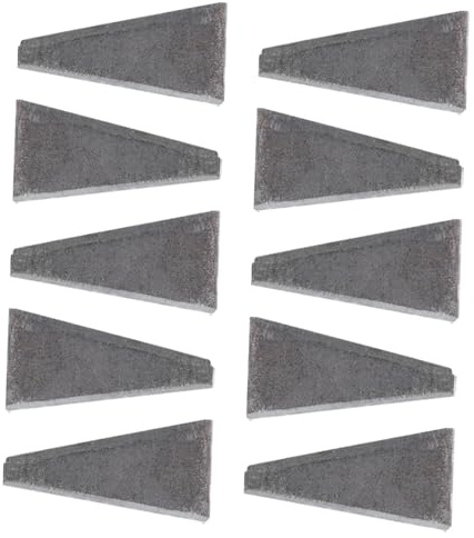 SHINEOFI 10pcs Carbon Steel Axe Fixing Wedge Axe Repair Tool Install Supplies Solid and Sturdy Hammer Installation Accessory for DIY Professional Use