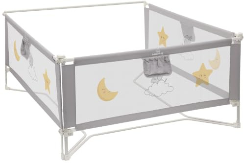 BabyAlly Baby Bettgitter, 3 Stück Bett Rausfallschutz Bett schutzgitter Kinderbettgitter für Kinder Babybettgitter Klappbar, Kinderbettschutzgitter - (2 x 200 cm + 1 x 160 cm) im Bundle