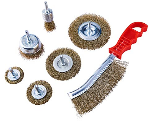Am-Tech F3610 Set 7 Metallic Wire Brushes