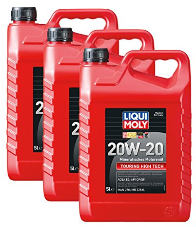 3x LIQUI MOLY 6964 Touring High Tech 20W-20 Motoröl 5L