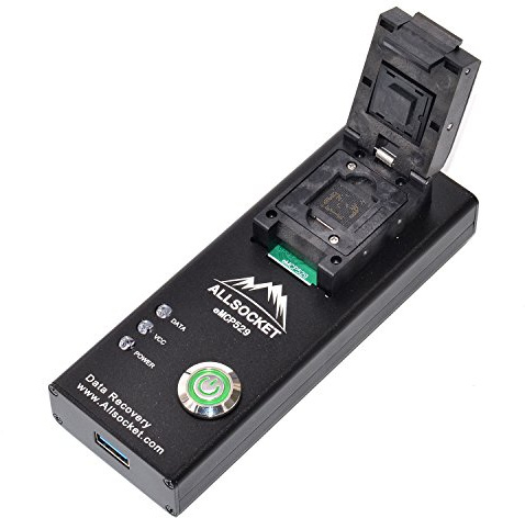 ALLSOCKET eMCP529-USB3.0 Reader/Socket for Galaxy Note4 KMR210008M-A805 Memory Samsung Note4 n910 chip, BGA529 Ball Chip-off Data Recovery