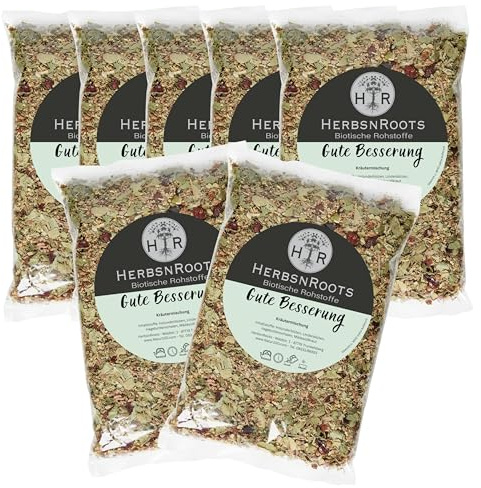 Erkältungs-Tee • auch zum Inhalieren • Erste Wahl • hoher Wirkstoffanteil • ähnlich Schwedenkräuter • HerbsnRoots • 7x210g