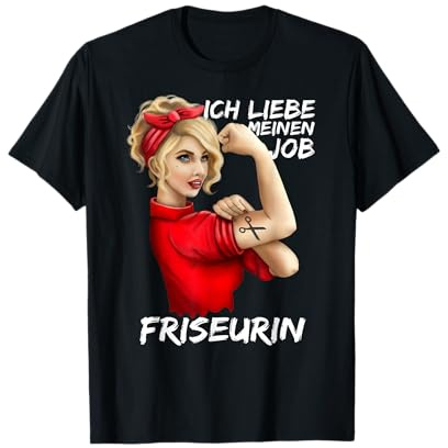 Friseurin Ich Liebe Meinen Job Friseur Salon T-Shirt