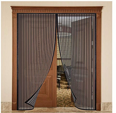 Fliegenvorhang Magnetvorhang Tür,Magnet Fliegengitter Tür Insektenschutz,Magnet Fliegengitter Tür für Balkontür/Terrassentür,Klebmontage ohne Bohren,80x200cm