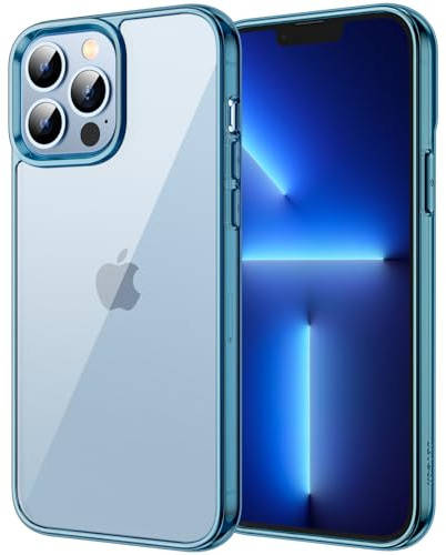 JETech Hülle für iPhone 13 Pro, Anti-Vergilbung, Navy Blau | Stoßschutz, Kratzfeste Harte PC-Rückseite, Robuster Transparenter TPU-Rahmen