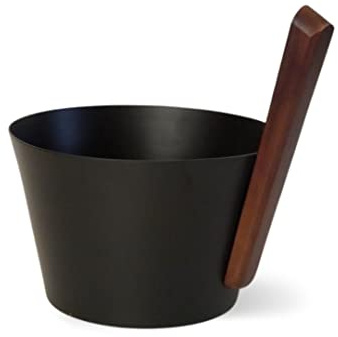 Design Saunaeimer Saunakübel Aluminium (schwarz)