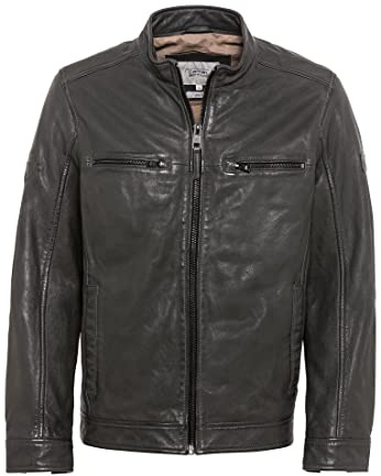 camel active Herrar 431580/1L21 läderblus, antenn, 66, Anthra