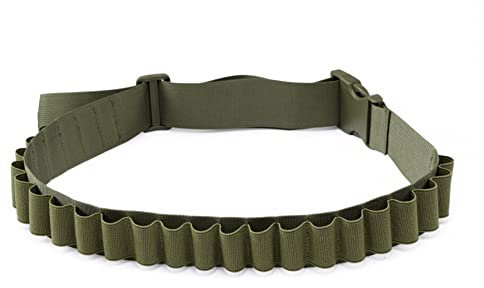 DONGKER Patronengürtel, 1 Stuck 27 Loch Klopfer Gürtel, Nylon Schnaps Shell Gürtel, 130cm Längen, Patronengurt für 12GA-Schrotpatrone