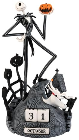 Grupo Erik Calendario Perpetuo The Nightmare Before Christmas Gadget 3D - Calendario da Tavolo Perpetuo per Bambini Jack Skeletron Natale | Decorazione da Scrivania per Fans 12 x 12 x 23 cm
