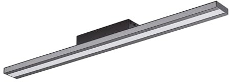 Lucande LED Smart Home Deckenlampe dimmbar mit Leselampe (Modern) in Schwarz aus Metall (1 flammig,) - Deckenleuchte Lampe Wohnzimmerleuchte