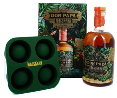 Coffret Rhum Don Papa Masskara 70 cl + Moule à glaçons