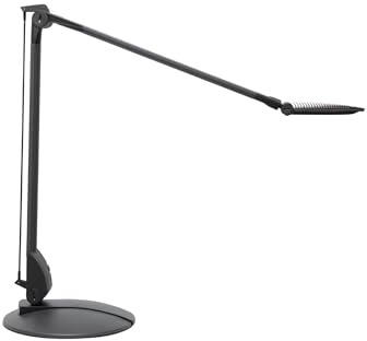 MAUL LED Schreibtischlampe MAULoptimus anthrazit dimmbar verstellbarer Arm | Warm bis tageshell einstellbar, sanfte Helligkeitsanpassung, flexibler Arm, stabiler Standfuß, austauschbare Lichtquelle