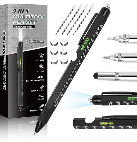 APHEKUL Multi-Tool Pen Gift for Men, Dad, Husband - Cool Gadget, Stocking Stuffer or Office Engineer Tool