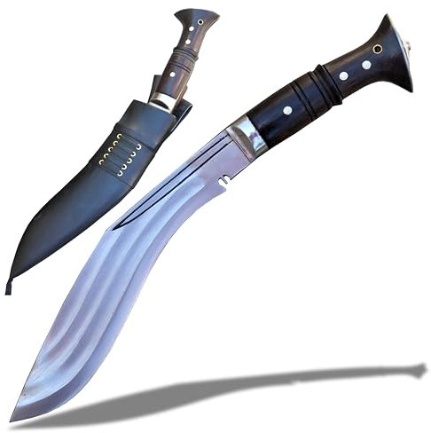 25 cm langes authentisches Gurkha-Khukuri-Messer-Kukri-Machete-3-Kehl-Kukri-Jagd und Camping