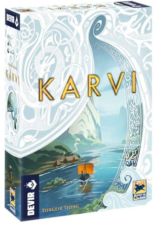 Devir Karvi Brettspiel, Wikinger-Strategie, mit Freunden, Ingenio, ab 12 Jahren (BGKAREEC)