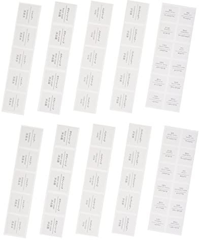 PLAFOPE 50 Blatt Wasserfeste Etikettenaufkleber für Shampoo und Kosmetikflaschen Selbstklebend Klassifizierungsetiketten für Flaschen für Badezimmer und Hotelgebrauch