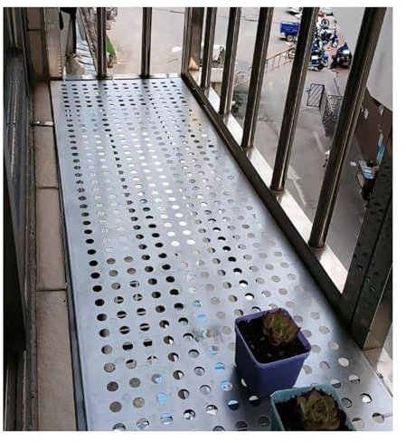 Acier Inoxydable 304 Plaque perforée Feuilles Perforées En Acier Inoxydable 304, Filet De Protection De Balcon, Coussin De Fenêtre Antivol, Plaque De Perforation De Clôture De Sécurité Anti-chute Et A