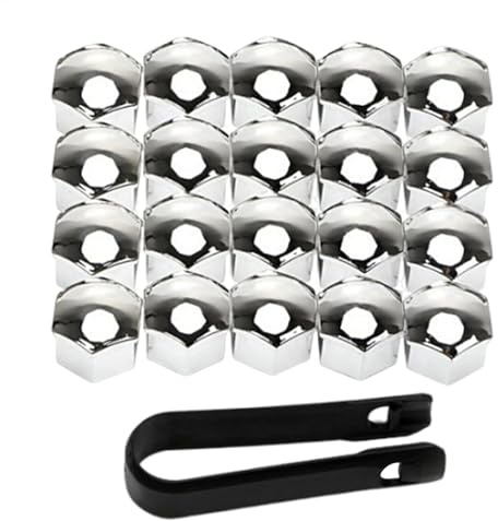 Tappi per dado ruota auto, coperchio bullone dado ruota,Set di tappi copribulloni - Coperchio antipolvere di ricambio, tappo a vite per pneumatici 17 mm 19 mm 21 mm, coperchi