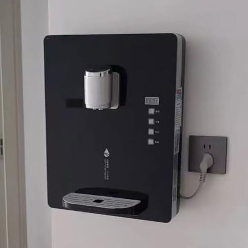 2200W Wall-Mounted Pipeline Machine, 30L/H Wall-Mounted Mains Fed Unit Water Dispenser, With Electronic Child Lock, Smart Touch Screen, 0.1-0.4MPa Water Inlet, Hot & Cold, for Office, Hotel, Canteens