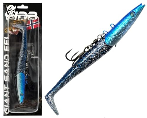 Angel-Berger Wild Devil Baits Giant Sand EEL 286g Sandaal Meeres Shad Gummifisch