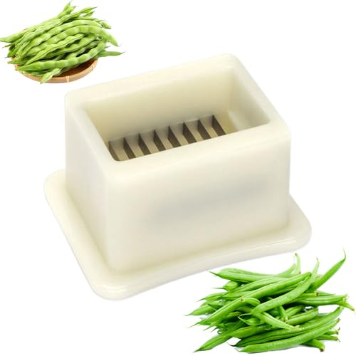Doiyislem Découpeur De Haricots Verts - Couteau à Écosser et Couper en Acier Inoxydable - Accessoire de Cuisine Polyvalent pour Préparation de Légumes Maison Pique-nique Camping