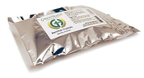 GreenHealth Premium Menthol Crystals 1lb (16oz) Packaged in a Food Grade Metallized Poly Bag(Melting Point is Approximately 95 to 107 Degrees F)