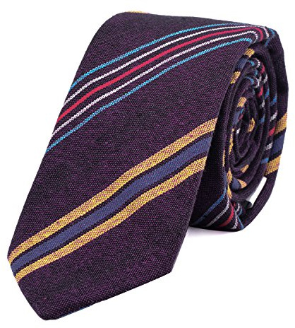 DonDon Herren Krawatte 6 cm kariert gestreift