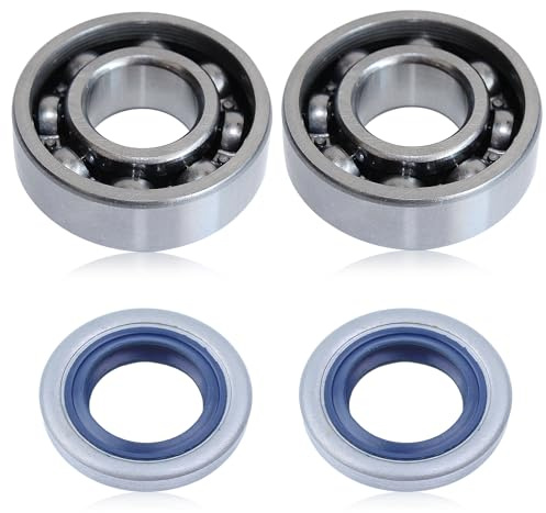 Haishine Kit de Joints d'étanchéité pour roulements à Billes de Vilebrequin pour Husqvarna 51 55 254 257 262 357 359 Scie à chaîne 505275719, 738220225