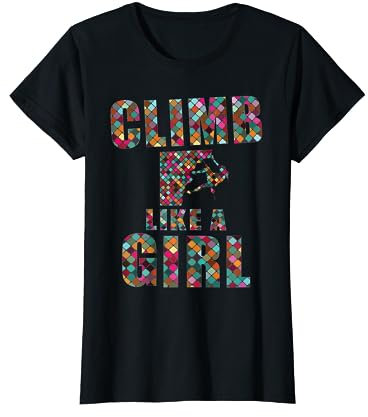 Climb like a Girl Kletterin Mädchen Frauen Klettern T-Shirt