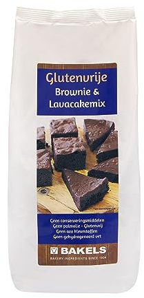 Bakels - Mezcla para tartas de lava, sin gluten, bolsa de 1 kg