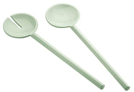 Guzzini - Tiffany, Couverts à Salade - Vert Mauve, 28 cm - 095801243