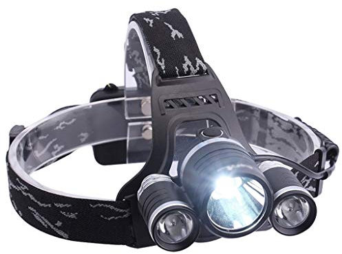 Linterna de cabeza for correr, linterna de cabeza recargable, faros de carga deslumbrantes, faros delanteros impermeables montados en la cabeza, iluminación de pesca nocturna, faros delanteros, luz de