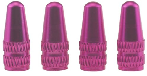 Wowlife 4X Bike Bicycle Road Racing Colour Presta Valve Cap Dust Covers (Hot Pink)