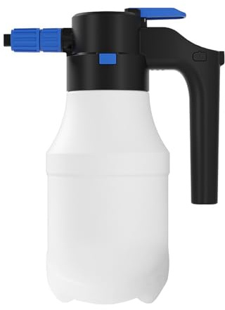 XQZMD Pulvérisateur de mousse électrique de voiture alimenté par batterie de 1,5 L pour lavage de voiture avec USB rechargeable, générateur de mousse sans fil pour nettoyer les voitures